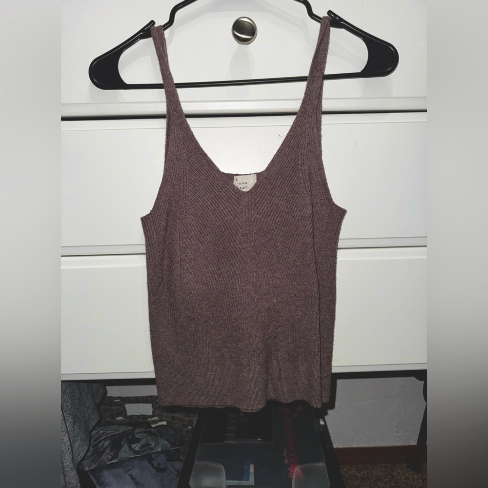 A New Day Tank, mauve purple
